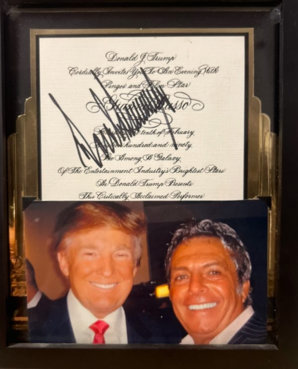 Autographed Donald J. Trump Invite with Gianni Russo Photo